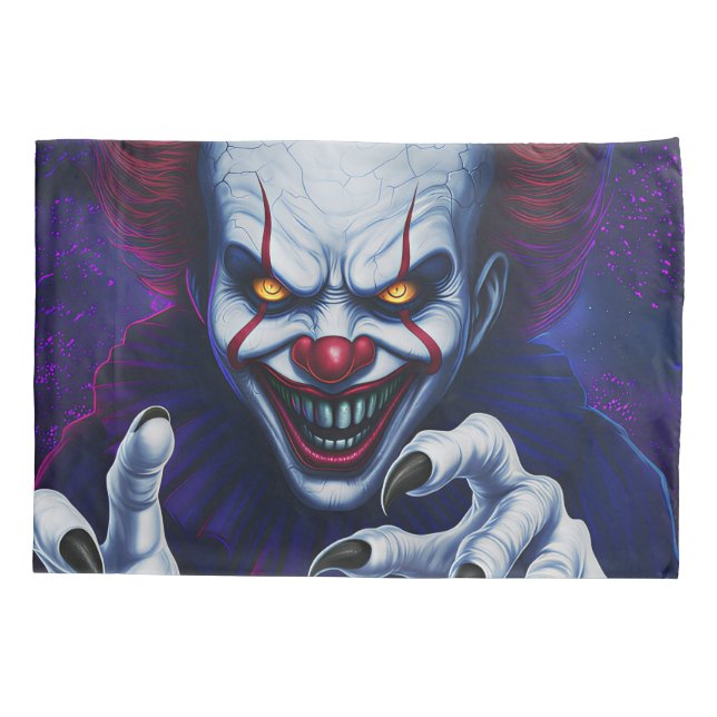 Scary Clown Pillowcase Kissenbezug (Rückseite)