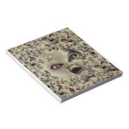 scary doll-face products dark art notizblock