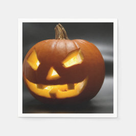 Scary Gap Tooth Halloween pumpkin Serviette