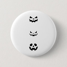 Scary Halloween Faces Button