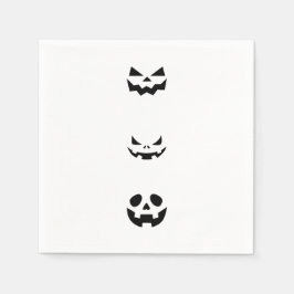 Scary Halloween Faces Serviette