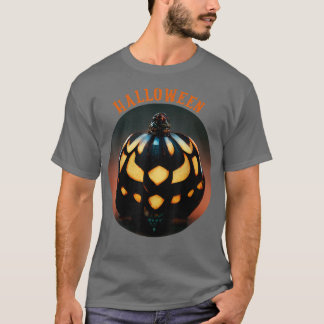 Scary Pumpkin Halloween, JackOLantern Head Face Sc T-Shirt