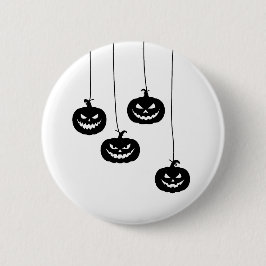 Scary Pumpkin hanging Button