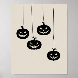 Scary Pumpkin hanging Poster