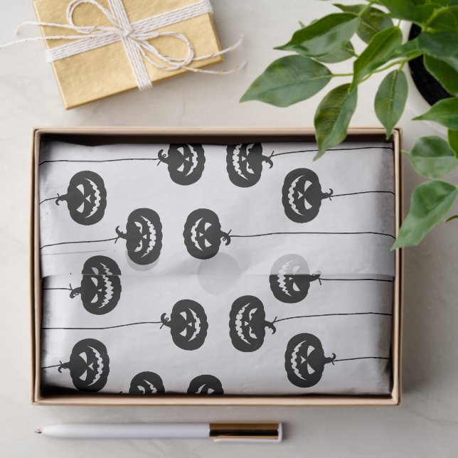 Scary Pumpkin hanging Seidenpapier (Geschenk)