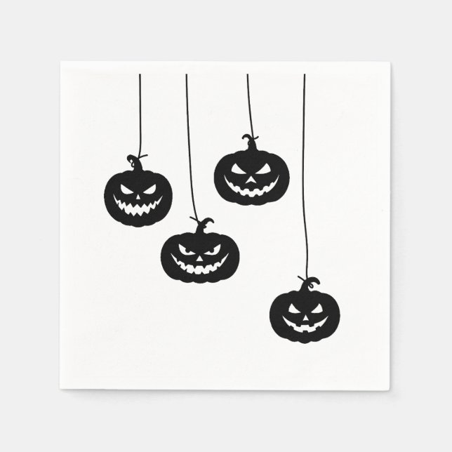 Scary Pumpkin hanging Serviette (Vorderseite)