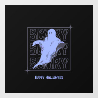Scary Scary Scary Ghost Poster - Happy Halloween  Fensteraufkleber