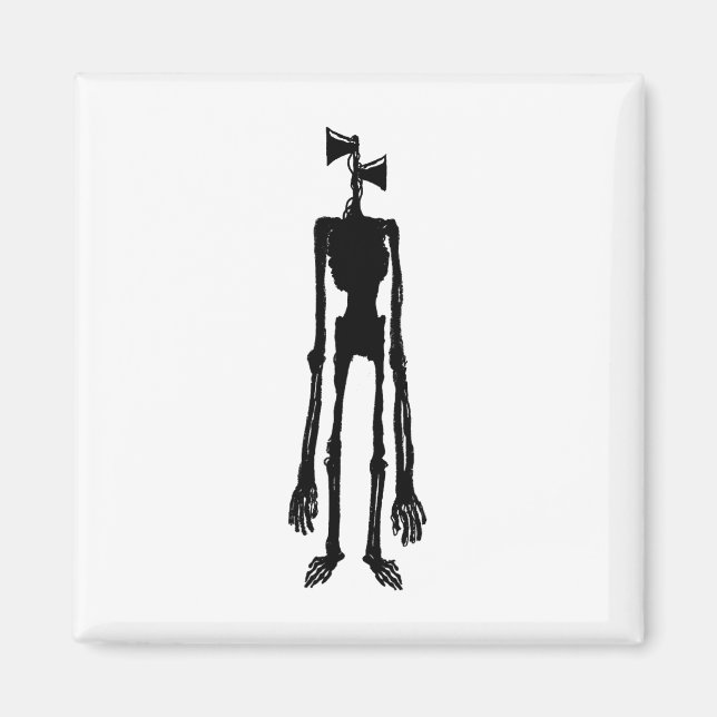 Scary Siren Meme Gamer Kids Boys Girls Xmas Gifts  Magnet (Vorne)