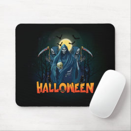 Scary Skeleton Night Halloween, mein Halloween Moo Mousepad