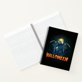 Scary Skeleton Night Halloween, mein Halloween Moo Notizbuch