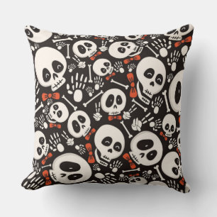 Scary Skull Halloween Pattern Kissen