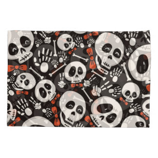 Scary Skull Halloween Pattern Kissenbezug