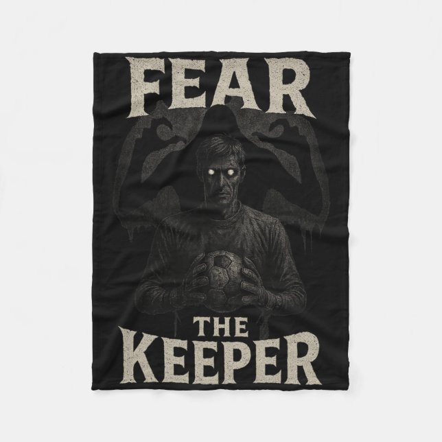 Scary Soccer Goalkeeper Horror Fear The Keeper Hal Fleecedecke (Vorderseite)