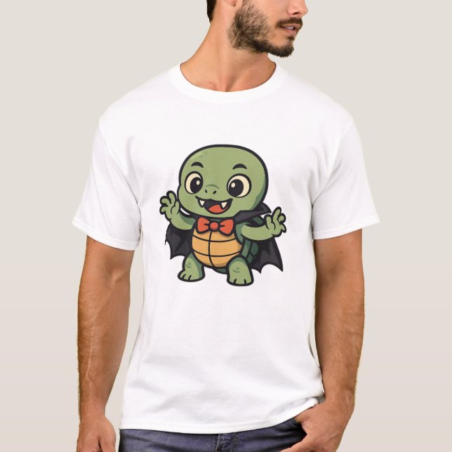 Scary turtle vampire Halloween Oversized T-Shirt (Vorderseite)