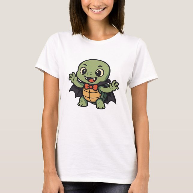 Scary turtle vampire Halloween Oversized T-Shirt (Vorderseite)