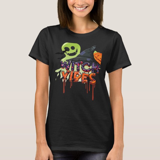 Scary Witch Vibes T-Shirt (Vorderseite)