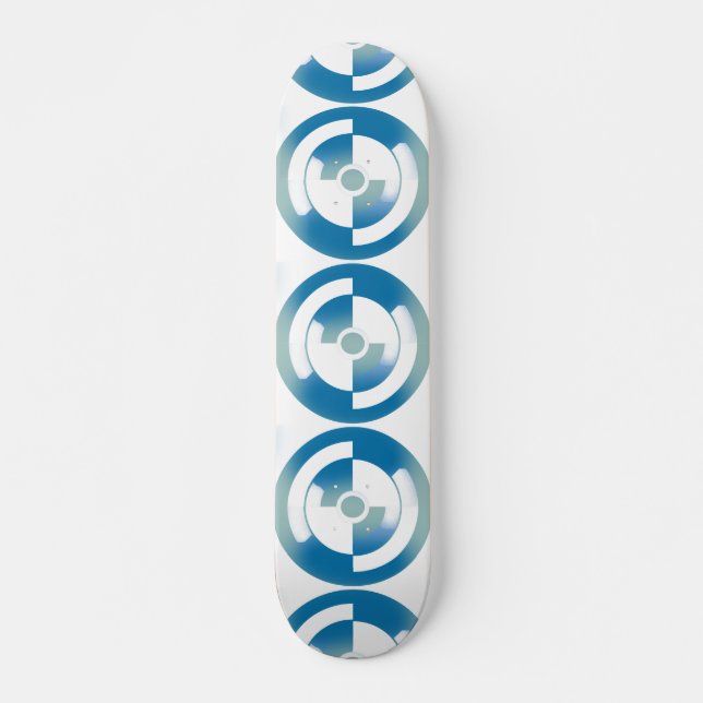 Scateboard with Tiled Abstract Circles Skateboard (Vorne)