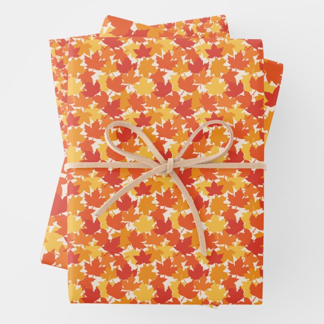 Scated Herbstleaves Geschenkpapier Set (Beispiel)