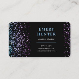 Scatter Glitzer Blau und Lila Visitenkarte