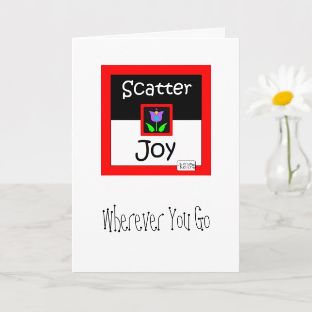 Scatter Joeting Card Karte (Kleine Pflanze)
