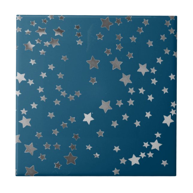 Scatter Stars on Blue Fliese (Vorderseite)