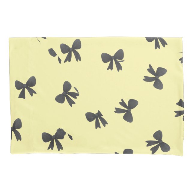 Scattered Bow Pattern pillow case-Minimal Design Kissenbezug (Vorderseite)