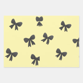 Scattered Bow Pattern Throw Pillow –Minimal design Geschenkpapier Set