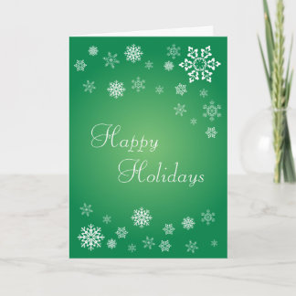 Scattered Snowflakes Holiday Card Feiertagskarte