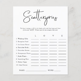 Scattergories | Brautparty Game