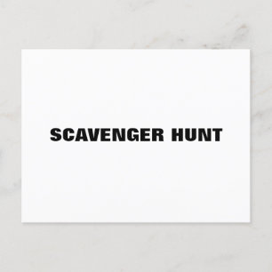 Scavenger jagen var Entwurf Postkarte