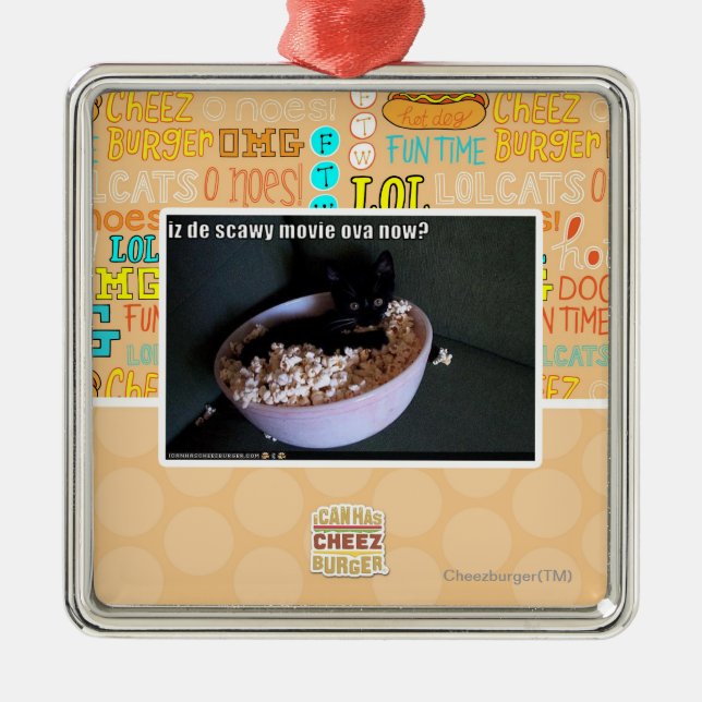 Scawy Filmova Iz Des jetzt? Silbernes Ornament (Vorne)