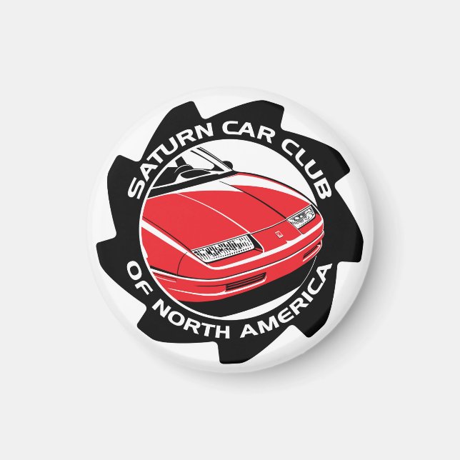 SCCNA Small Magnet - Saturn Car Club (Vorne)