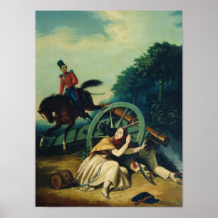 Scene from the 1812 Franco-Russian War, 1830s Poster