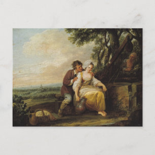 Scene Galante, 1774 Postkarte