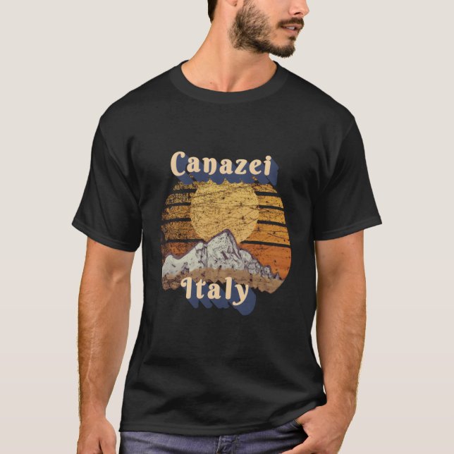 Scenes Canazei Italien T-Shirt (Vorderseite)