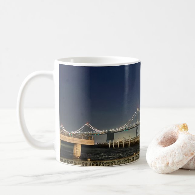 Scenes of San Francisco Bay Bridge Coffee Mug Kaffeetasse (Mit Donut)