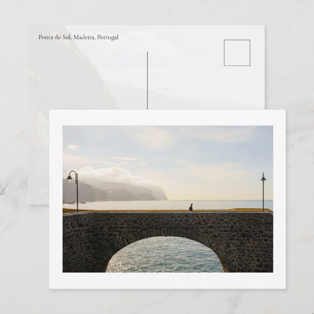 Scenic bridge in Ponta do Sol, Madeira Postkarte (Vorne/Hinten)