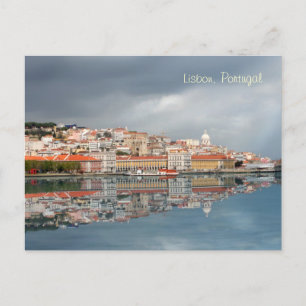 Scenic cityscape of Lisbon, Portugal Postkarte