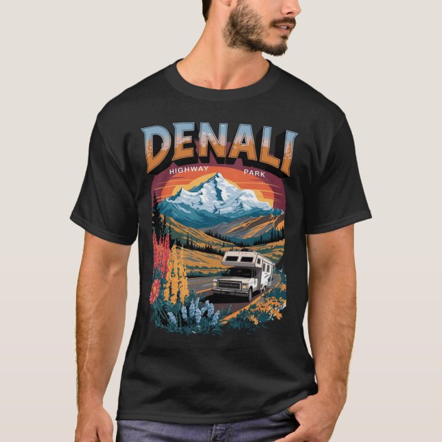 Scenic Denali Denali mountain Mt Denali Denali hig T-Shirt (Vorderseite)