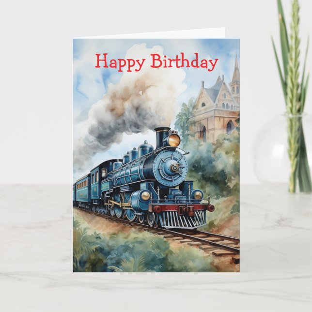 Scenic Landscape a Victorian Train Karte (Vorderseite)
