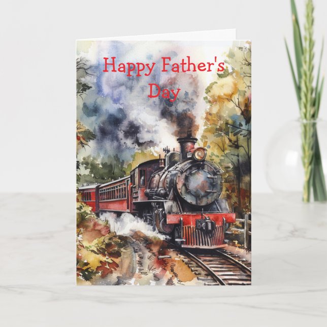 Scenic Landscape with Train Karte (Vorderseite)