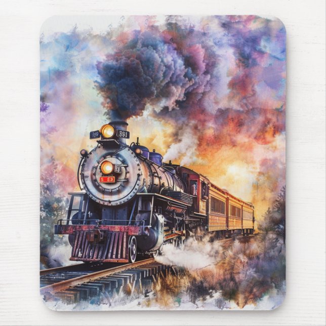 Scenic Landscape with Train Mousepad (Vorne)