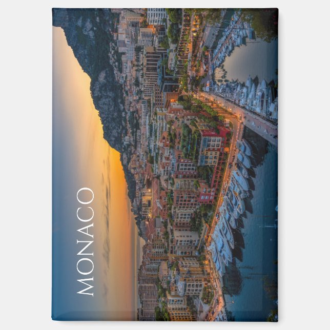 Scenic Monaco Souvenir Fridge Magnet Memento (Vorderseite)