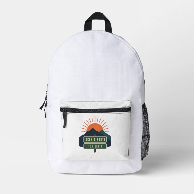 Scenic Route To Liberty Rucksack (Vorderseite)