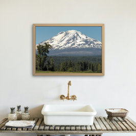 Scenic Snow Covered Mount Adams Fotodruck