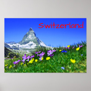Scenic Switzerland Matterhorn Poster
