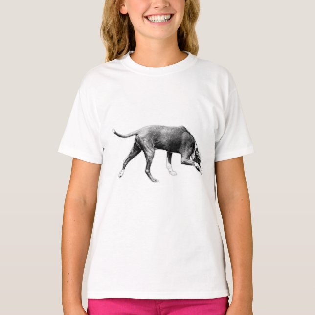 Scent Hunter - einfarbiger Realismus T-Shirt (Vorderseite)