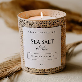 Scented Candle Business Product Label Sticker Tags