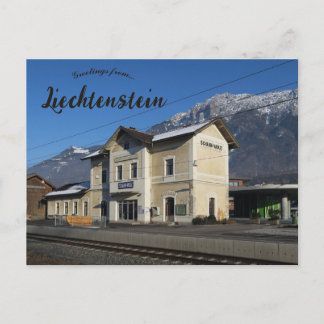 Schaan-Vaduz Railway Station Liechtenstein Postkarte
