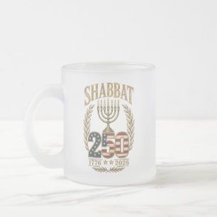 Schabbat 250. Jubiläum Frostglas Tasse 